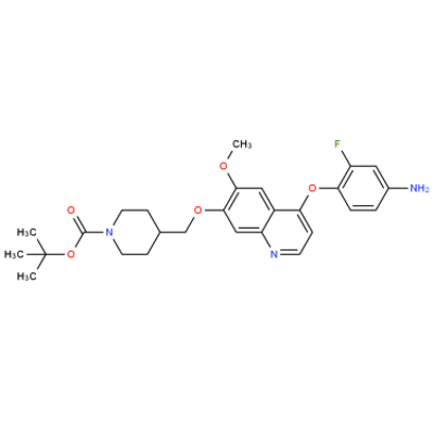 6-甲氧基-7-(N-BOC-4-哌啶甲氧基)-4-(2-氟-4-氨基-苯氧基)-喹啉