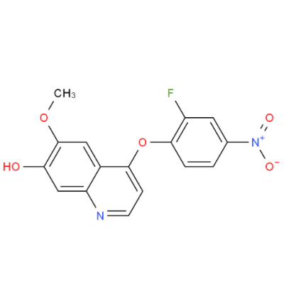 6-甲氧基-7-羟基-4-(2-氟-4-硝基-苯氧基)-喹啉