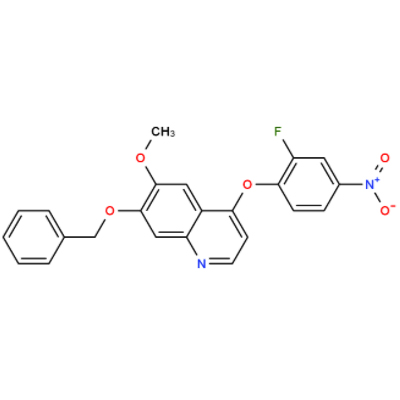6-甲氧基-7-苄氧基-4-(2-氟-4-硝基-苯氧基)-喹啉